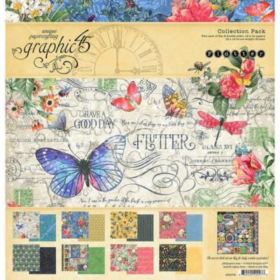 Stack Papeles Estampados 30x30 Graphic 45 Flutter