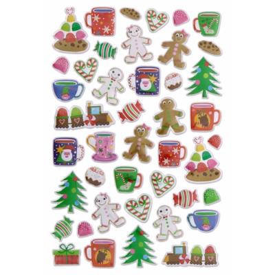 Pegatinas con relieve metalizado " Surtido de Navidad"