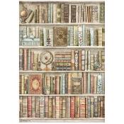 Papel de Arroz Estante para libros Stamperia A-4