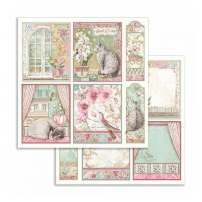 Hoja Stamperia 30x30 Orchid cards