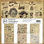 AB Studio 12"x12"  Krafted newspapers bundle 1