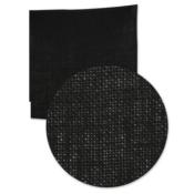 Hoja de tela de saco ( arpillera) 30x30 cm Negro