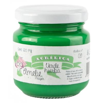 Amelie Acrilica 09 Verde Hierba - 120 ML