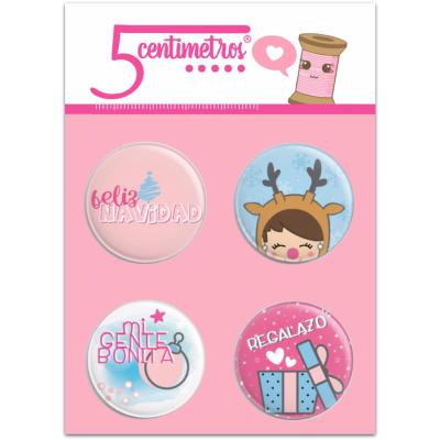 Chapas 5 Centimetros " Navidad"