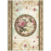  Papel Arroz   Stamperia A-4 Precious peony
