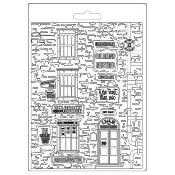 Stamperia Soft Mould A5   Sir Vagabond New York  edificios