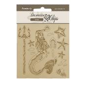 Decorative Chips Stamperia 14x14  cms. Songs of the Sea sirena