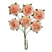 Set Rosas Salmon Scrapberrys