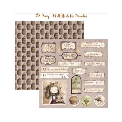 Papel Scrap 30x30 Ofelia entre Fogones 9