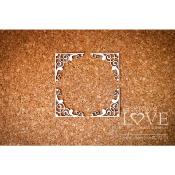 Chipboard -Paroles corners floral ornaments