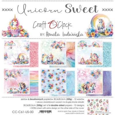 Stack de Papeles 30x30 Unicorn sweet Craft o'clock