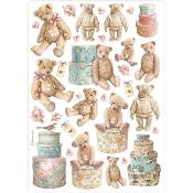Papel de Arroz Teddy bears Stamperia A-4 