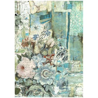 Papel de Arroz Wonderland rincon florido Stamperia A-4 