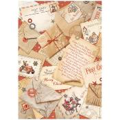 Papel de Arroz  Gear up for christmas postales stamperia