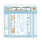 Coleccion Papeles  Stamperia 20.3X20.3  BabyyDreams Backgrounds Blue