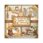 Maxi Block  Papeles Scrap  Stamperia 30 x30 1 hoja Golden Harmony