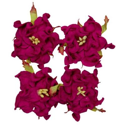 Set Gardenias Rosa fuerte Scrapberrys