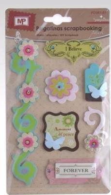 Pegatinas Scrapbooking Purpurina