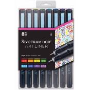 Set de 8 Bolígrafos ArtLiner Spectrum Noir Brillante 