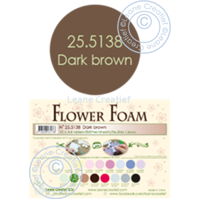 Hoja Din A-4 Foamiran Marron Oscuro  0.8 mm