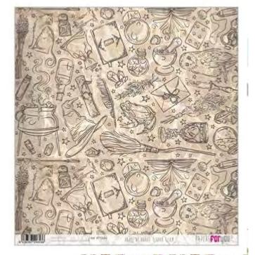 Papel de Arroz 31,8 x 30 cm Terror Glam Papers For You