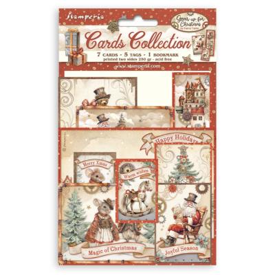 Set Tarjetas Stamperia Gear up for Christmas