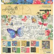 Stack Papeles Estampados 30x30 Graphic 45 Flutter