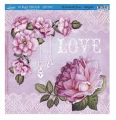 Papel Scrap Litoarte " Flores 3"
