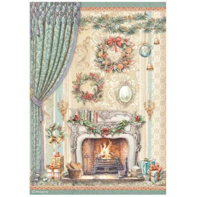 Papel de Arroz The Nutcracker chimenea stamperia