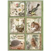 Papel de Arroz Forest 6 cartas stamperia