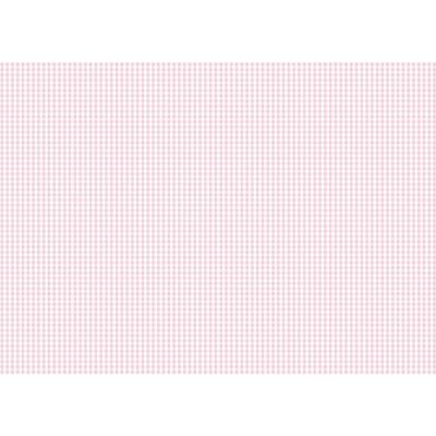 Tela Encuadernar Decorada 70x50 Vichy Rosa Bebe
