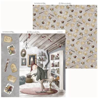 Papel 12x12" Los Hechizos de Olga 2