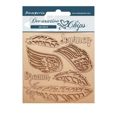 Decorative Chips Stamperia 14x14  cms. Our way 