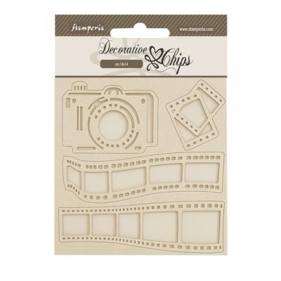 Decorative Chips 14x14 cms Stamperia Dewdrops Arte de la fotografia