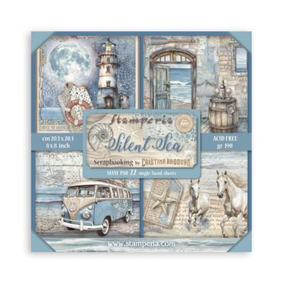 Colección Scrap Stamperia 20.3x20.3 Silent Sea Una cara
