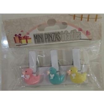 Mini pinzas Infantiles Patitos