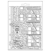 Stamperia Soft Mould A5   Sir Vagabond New York ventanas