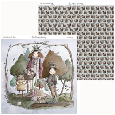 Papel 12x12" Los Hechizos de Olga 1
