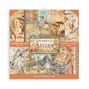 Coleccion Papeles Scrap  Stamperia 15.24x14.24 Savana