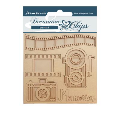Decorative Chips Stamperia 14x14  cms. our way memories