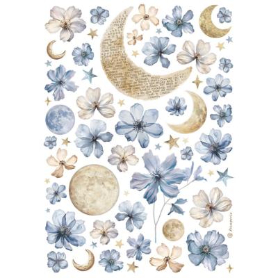 Papel de Arroz Sol y luna Stamperia A-4