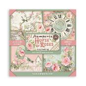 Colección Scrap Stamperia 20.3x20.3 House of Roses  Una cara