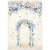 Papel de Arroz Timeless bordes arco Stamperia A-4