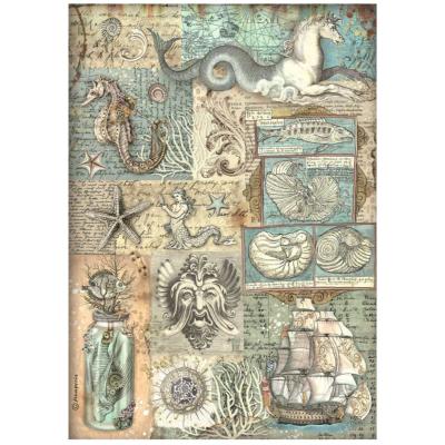  Papel Arroz   Stamperia A-4  Song of the Sea textura