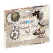 Set Die-Cuts Steampunk Retro Style Papers for You