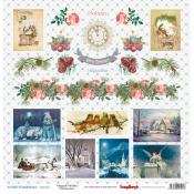 Papel Scrapberry´s 12 x 12 Winter Wonderland " Magical Wishes  "