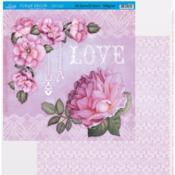 Papel Scrap Litoarte " Flores 3"