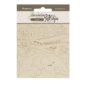 Decorative Chips 14x14 cms Stamperia avion