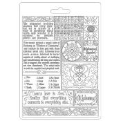 Stamperia Soft Mould A5   Alchemy escrituras