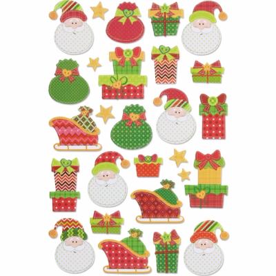 Pegatinas Goma Eva " Papa Noel y Regalos"